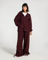 The Essential Half-Zip Set Burgundy - Adults