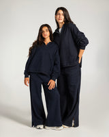 The Essential Half-Zip Set Navy - Kids
