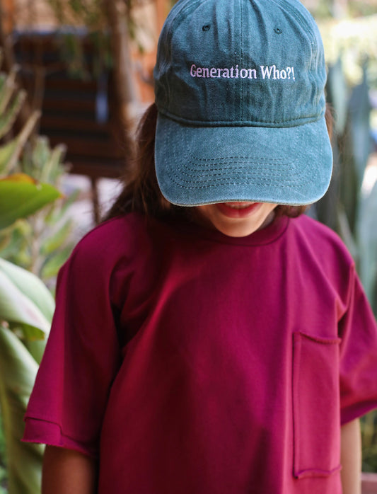 Out-Stitched Burgundy Set- kids