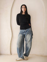 Baggy Denim Pants - Adults