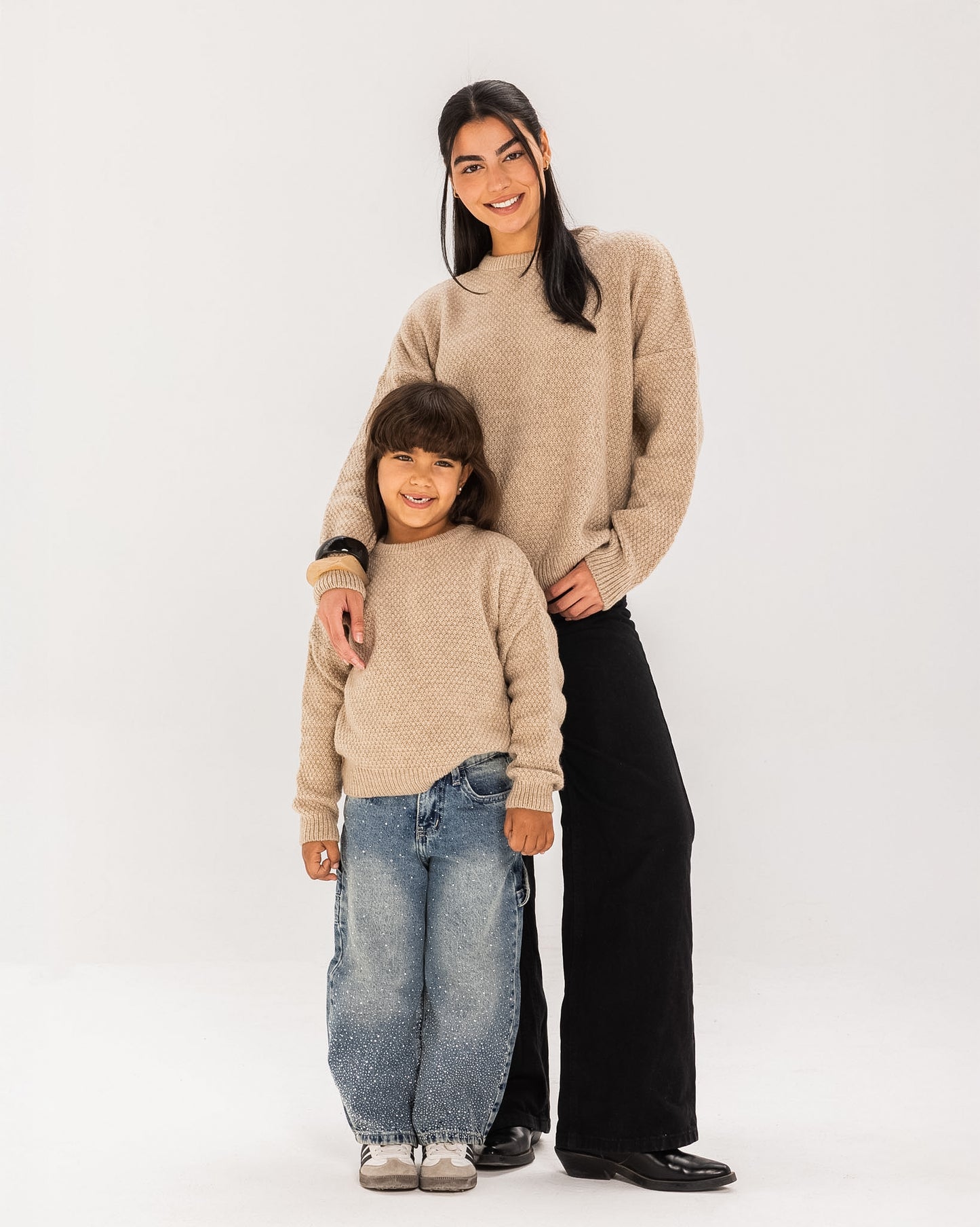 Oatmeal Knit Sweater - Adults