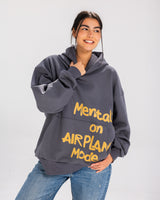 Airplane Mode Grey Hoodie - Adults