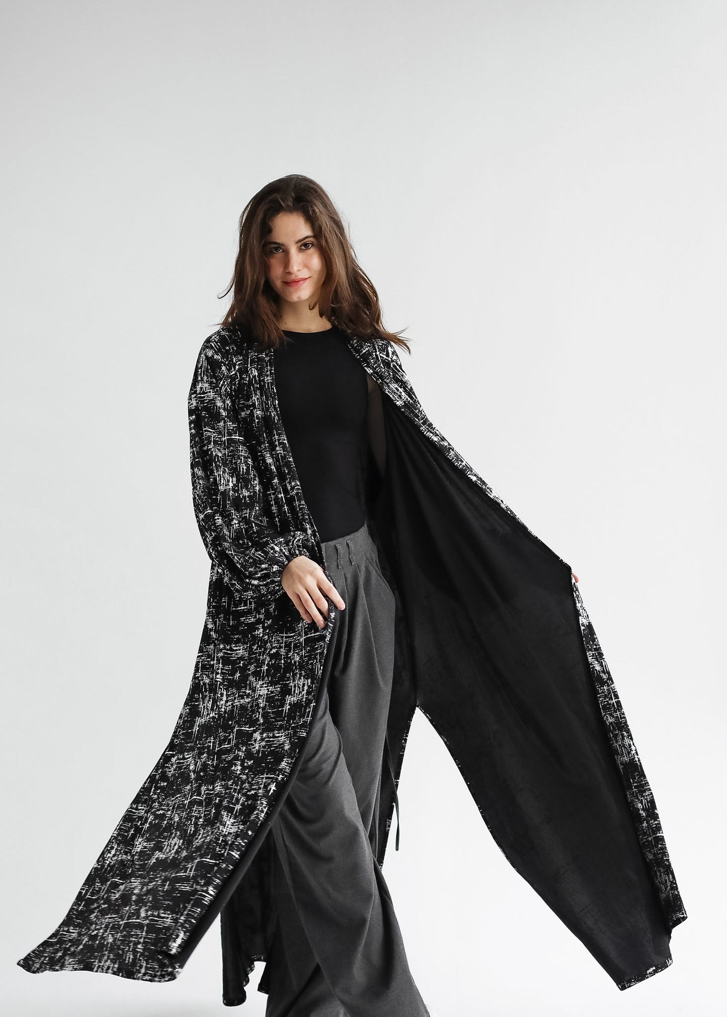 Skye Gilded Black Kimono - Adults