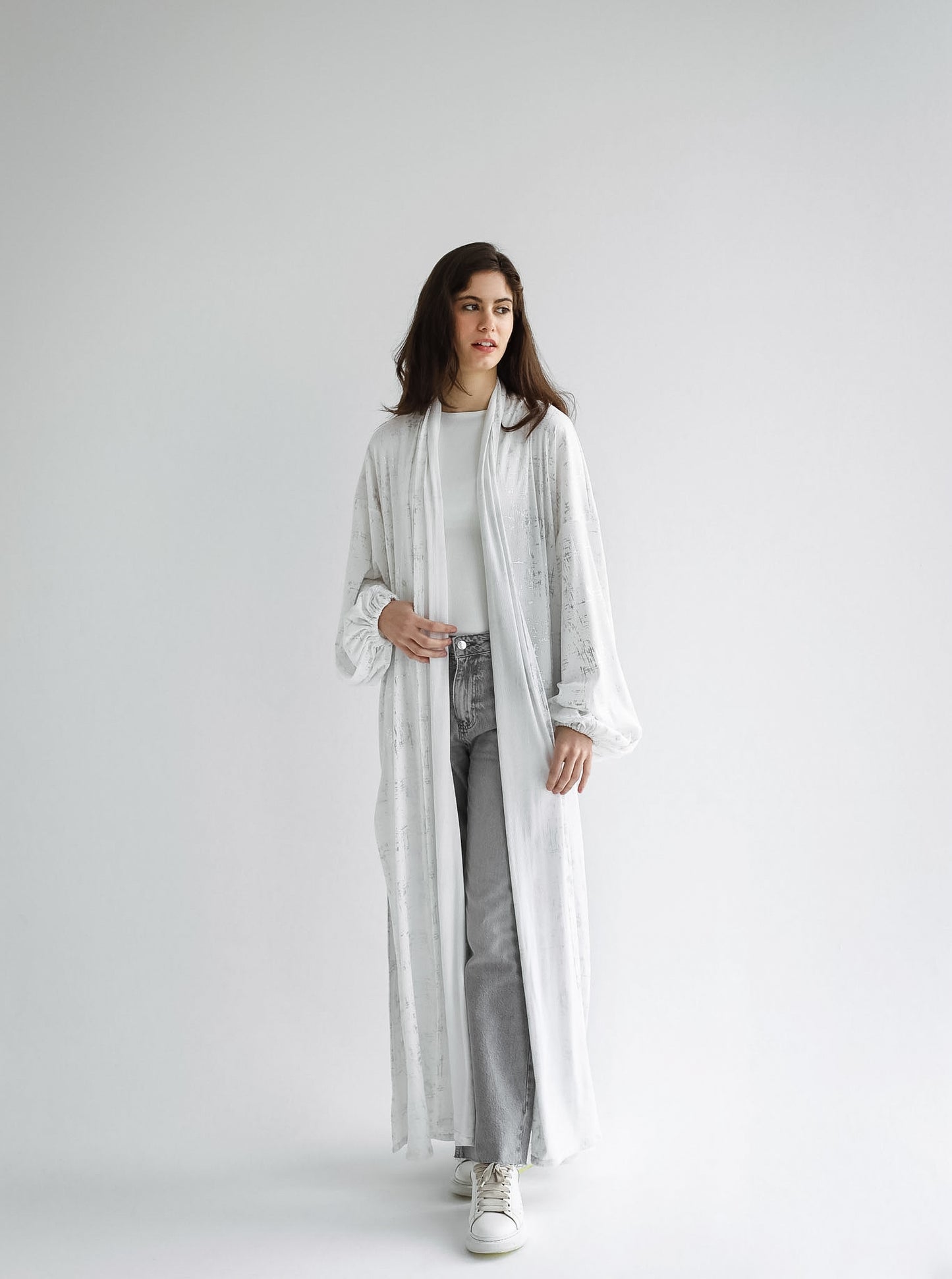 Skye Gilded White Kimono - Adults