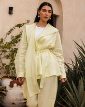 Amulet Linen Cardigan - Butter Yellow