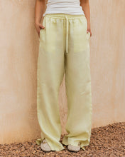 Slit Linen Pants - Butter Yellow