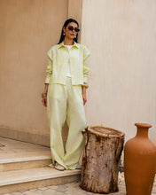 Cropped Linen Shirt - Buter Yellow