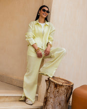 Cropped Linen Shirt - Buter Yellow