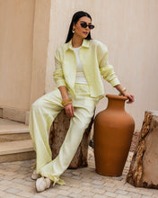 Cropped Linen Shirt - Buter Yellow