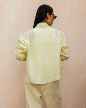 Cropped Linen Shirt - Buter Yellow