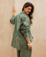 The Unfinished Linen Shirt - Olive