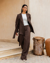 Amulet Linen Cardigan - Brown