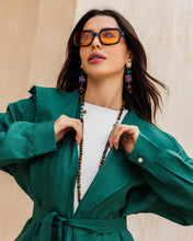 Amulet Linen Cardigan - Emerald Green