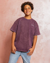 Burgundy Crew Tshirt- Kids