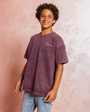 Burgundy Crew Tshirt- Kids