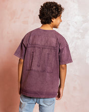 Burgundy Crew Tshirt- Kids