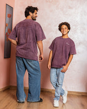 Burgundy Crew Tshirt- Kids