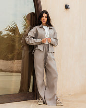 Cropped Linen Shirt - Grayish