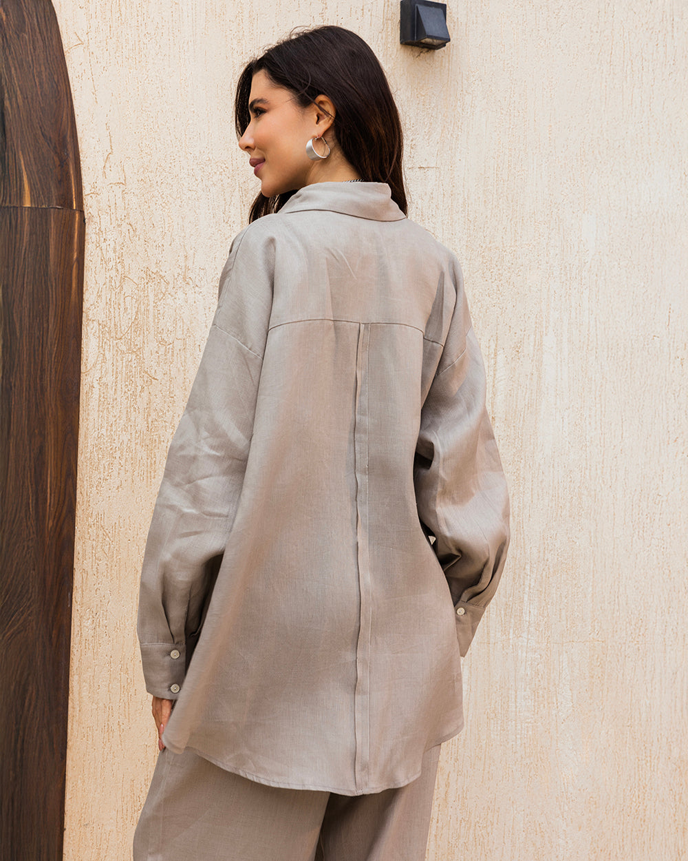 Tamaa edit Linen Shirt - Grayish