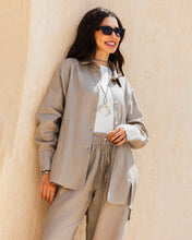 The Unfinished Linen Shirt - Grayish