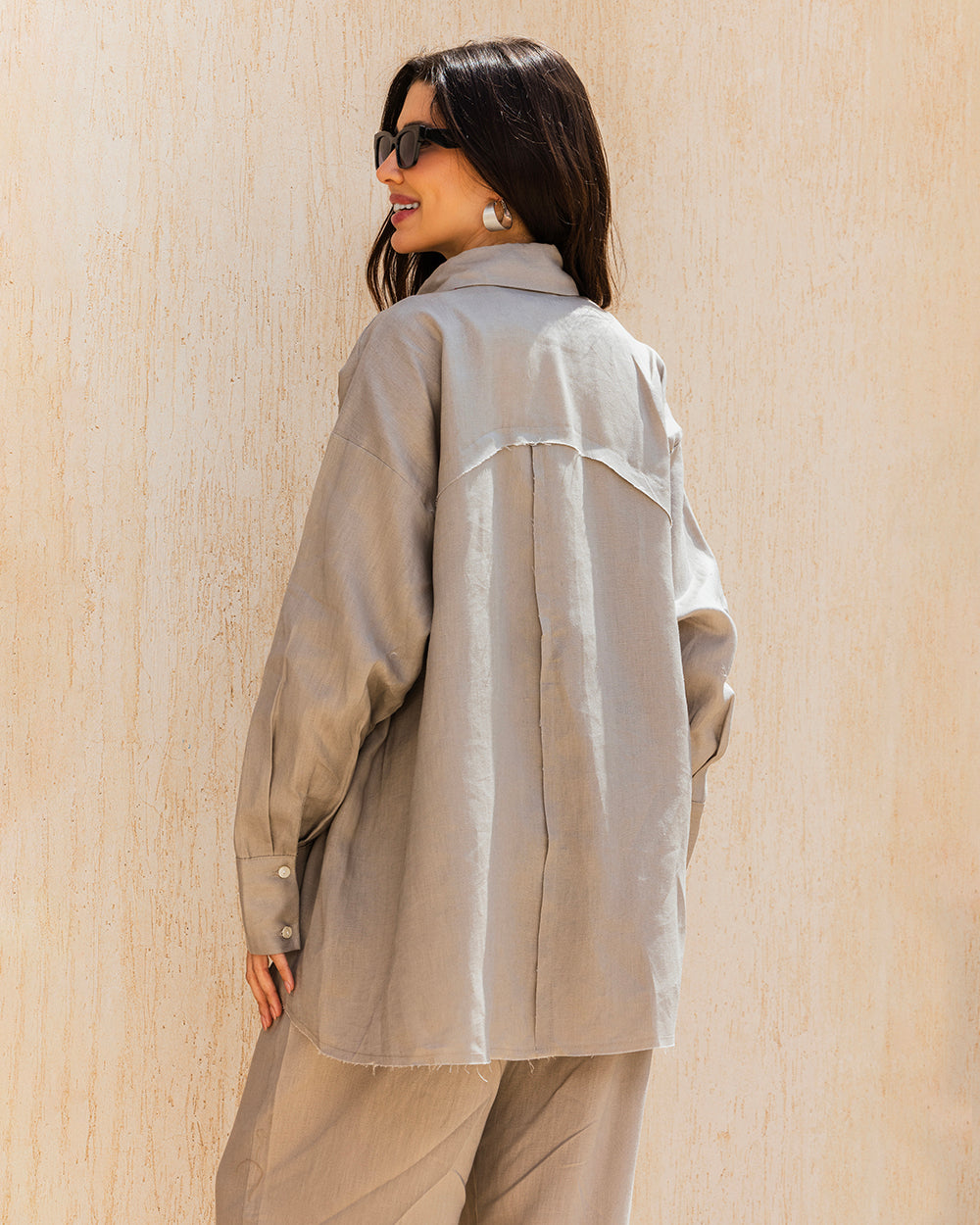 The Unfinished Linen Shirt - Grayish