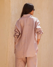 The Unfinished Linen Shirt - Blush Pink