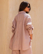 The Unfinished Linen Shirt - Blush Pink