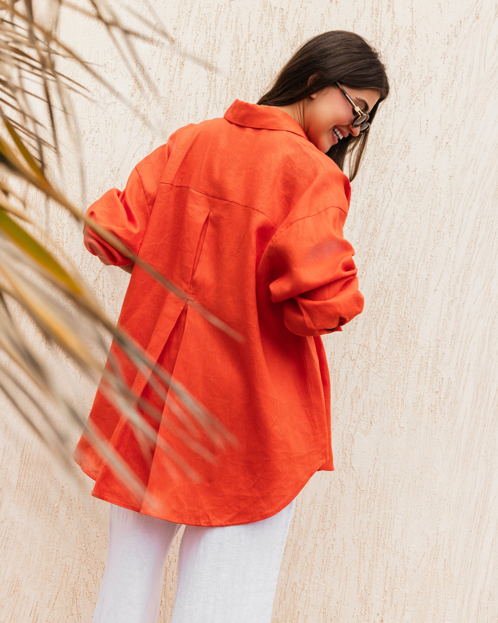 Loom & Line Linen Shirt - Orange