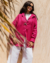 Loom & Line Linen Shirt - Hot Pink