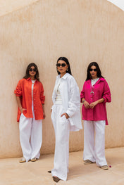 Loom & Line Linen Shirt - Hot Pink