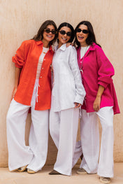 Loom & Line Linen Shirt - Hot Pink