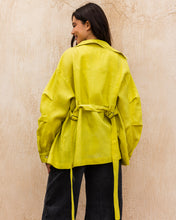 Amulet Linen Cardigan - Mustard Yellow