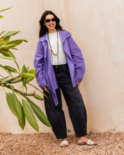 Amulet Linen Cardigan - Lilac