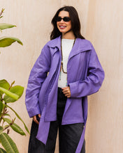 Amulet Linen Cardigan - Lilac