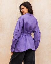 Amulet Linen Cardigan - Lilac