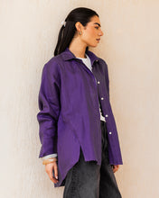 The Unfinished Linen Shirt - Purple