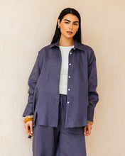 The Unfinished Linen Shirt - Midnight