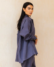The Unfinished Linen Shirt - Midnight