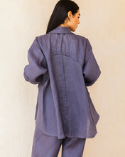 The Unfinished Linen Shirt - Midnight