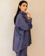 The Unfinished Linen Shirt - Midnight
