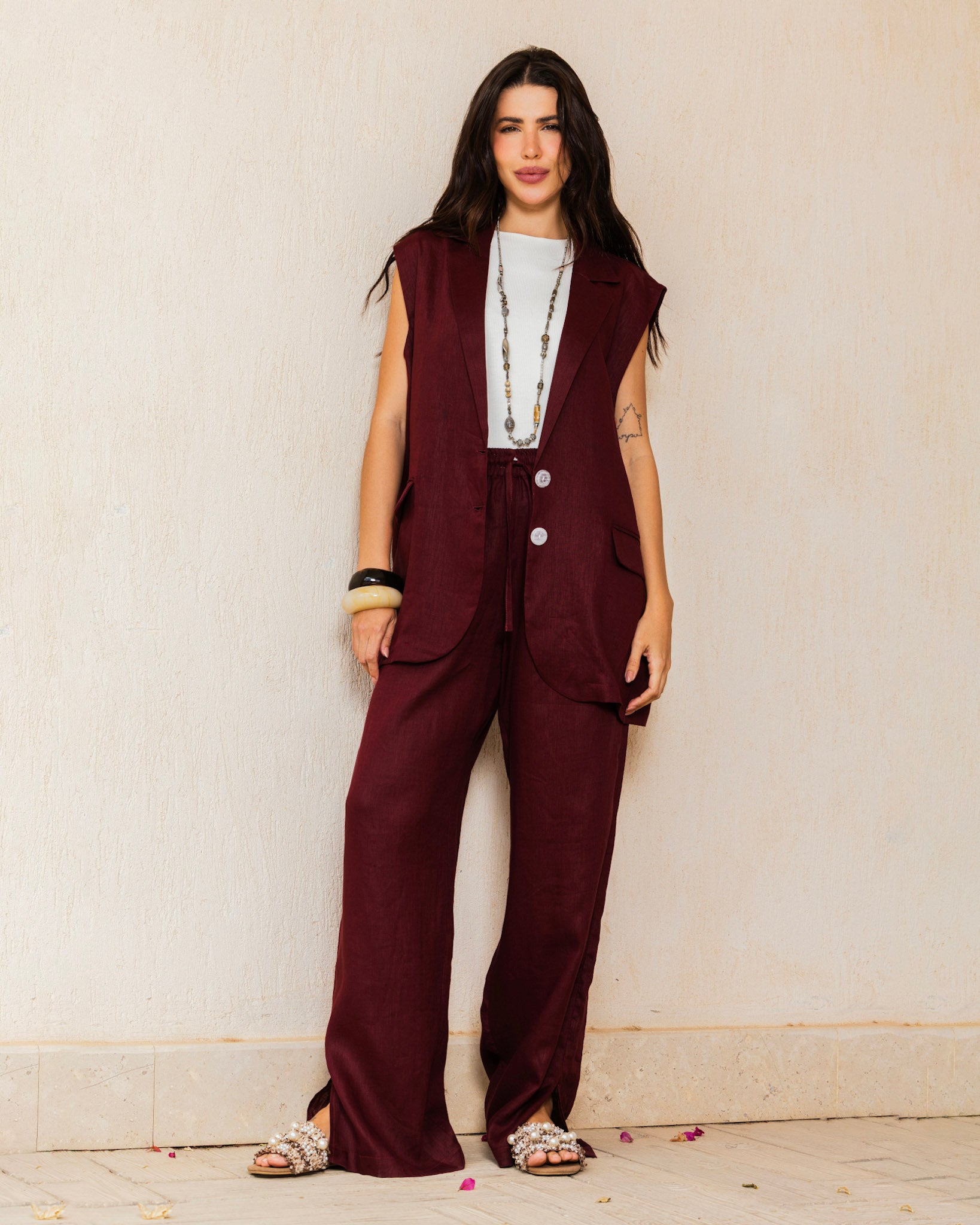 Settle In Edit Burgundy Set- Adult