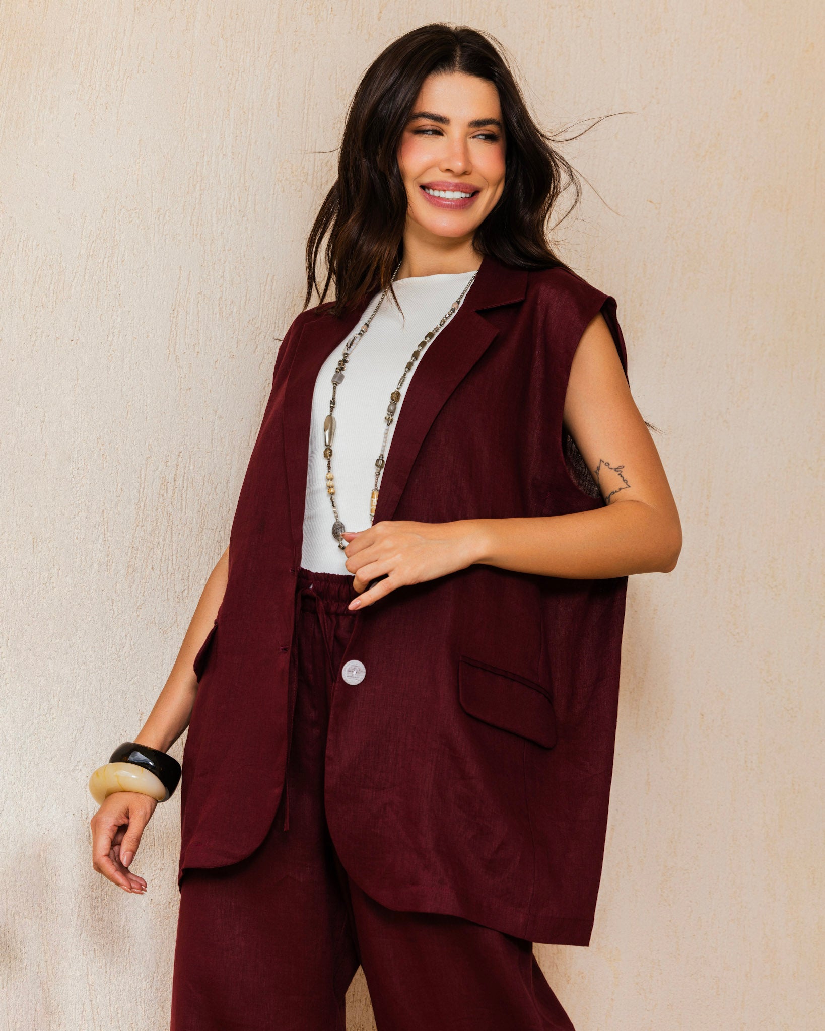 Settle In Edit Burgundy Set- Adult