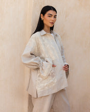 Mesh Work Linen Shirt