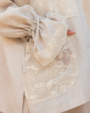 Mesh Work Linen Shirt