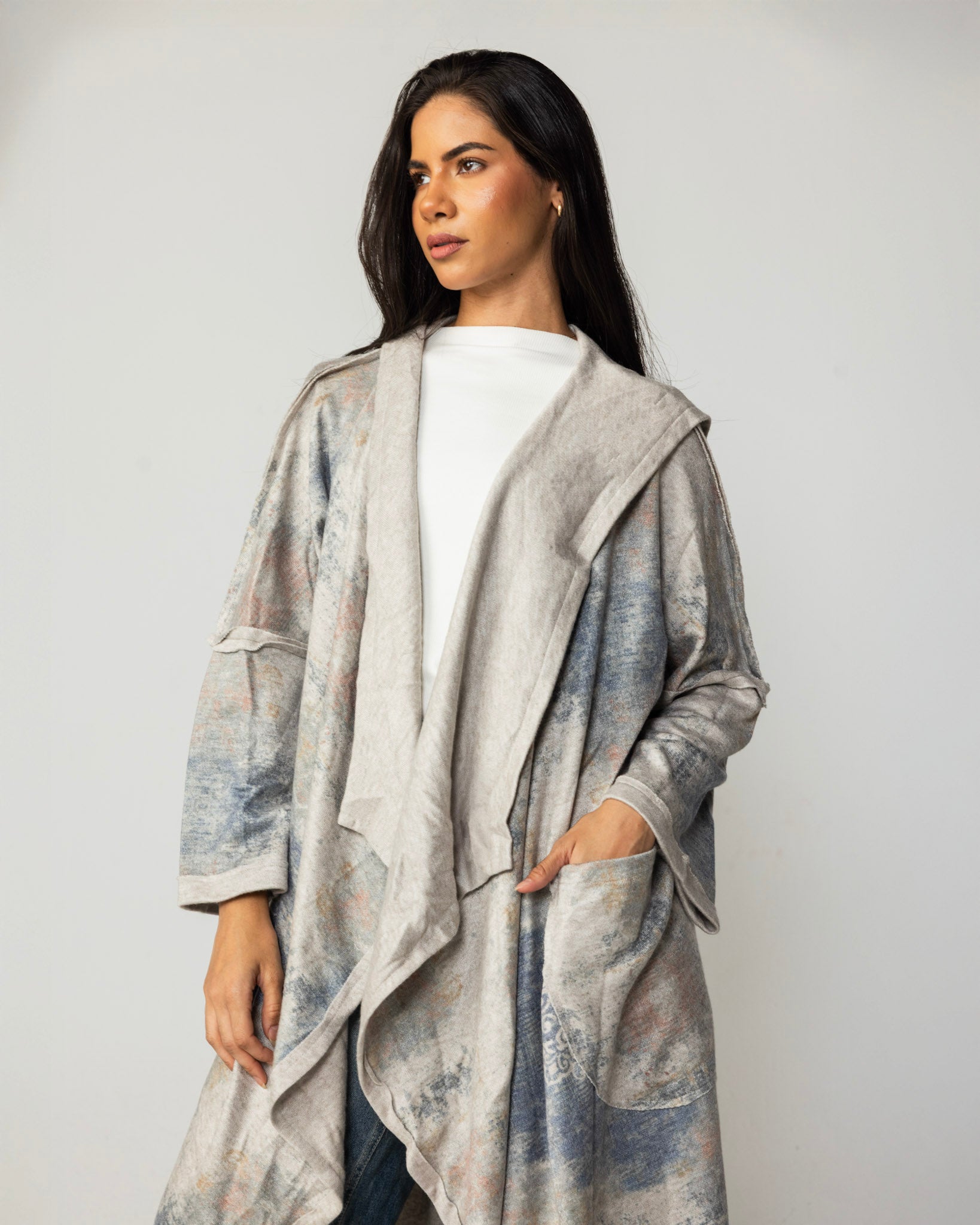 Blue Drip Cardigan