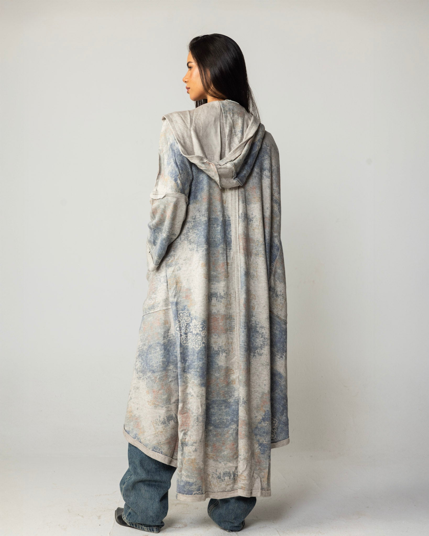Blue Drip Cardigan