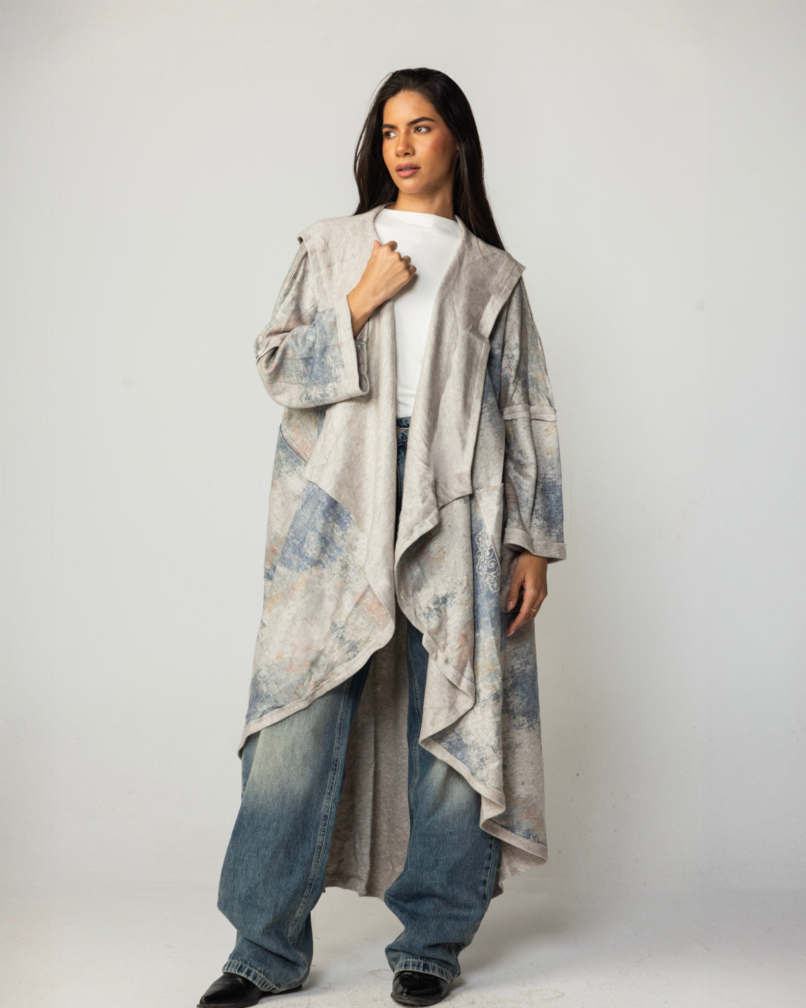 Blue Drip Cardigan