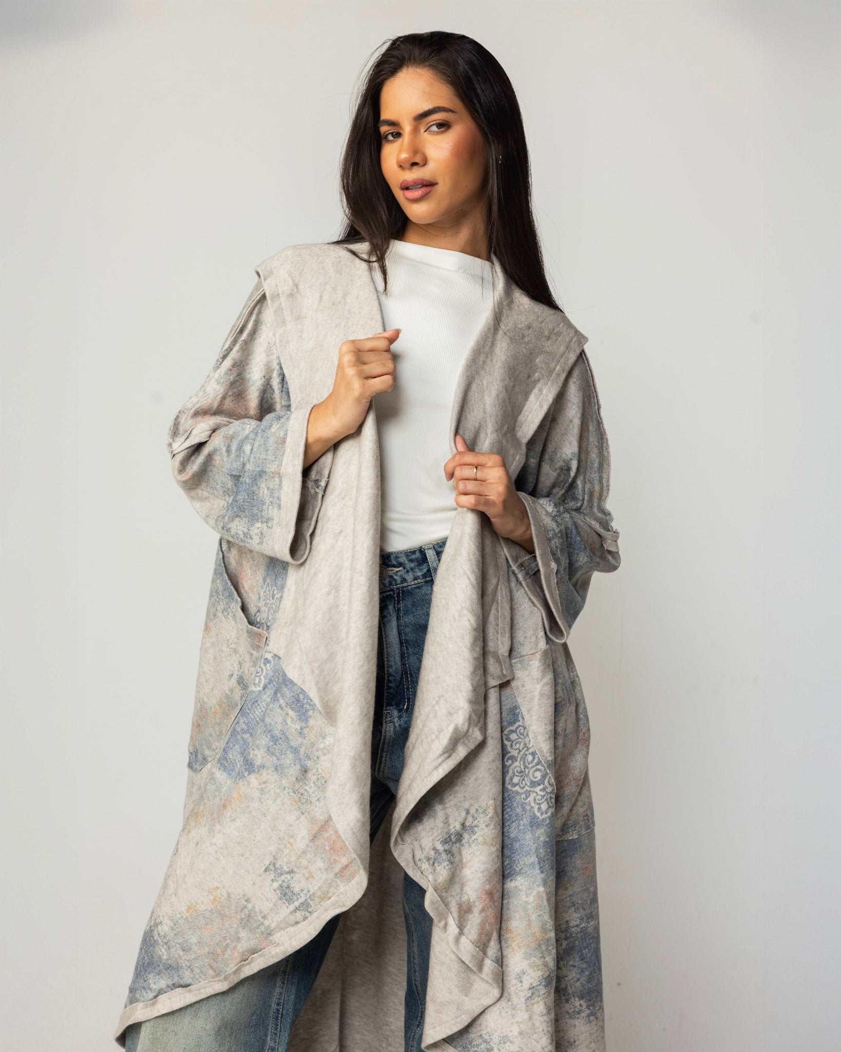 Blue Drip Cardigan