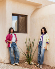 The Dual Linen Shirt  - Hot Pink