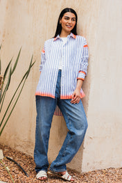 Stripped Sprayed Shirt